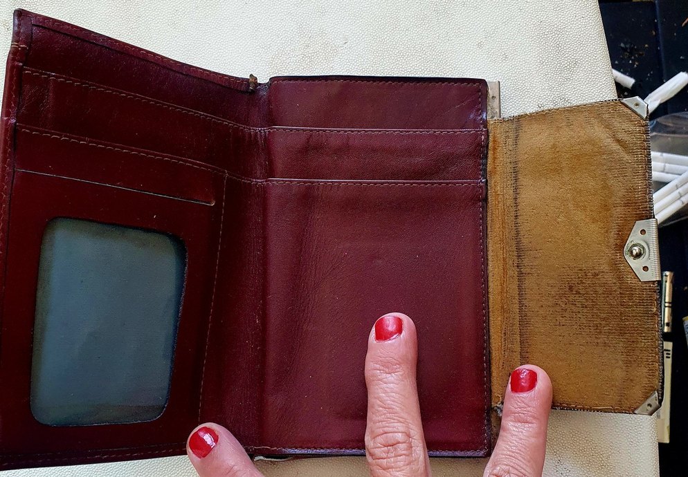 Kahverengi Vintage Deri Kadın Cüzdanı - Görsel 2