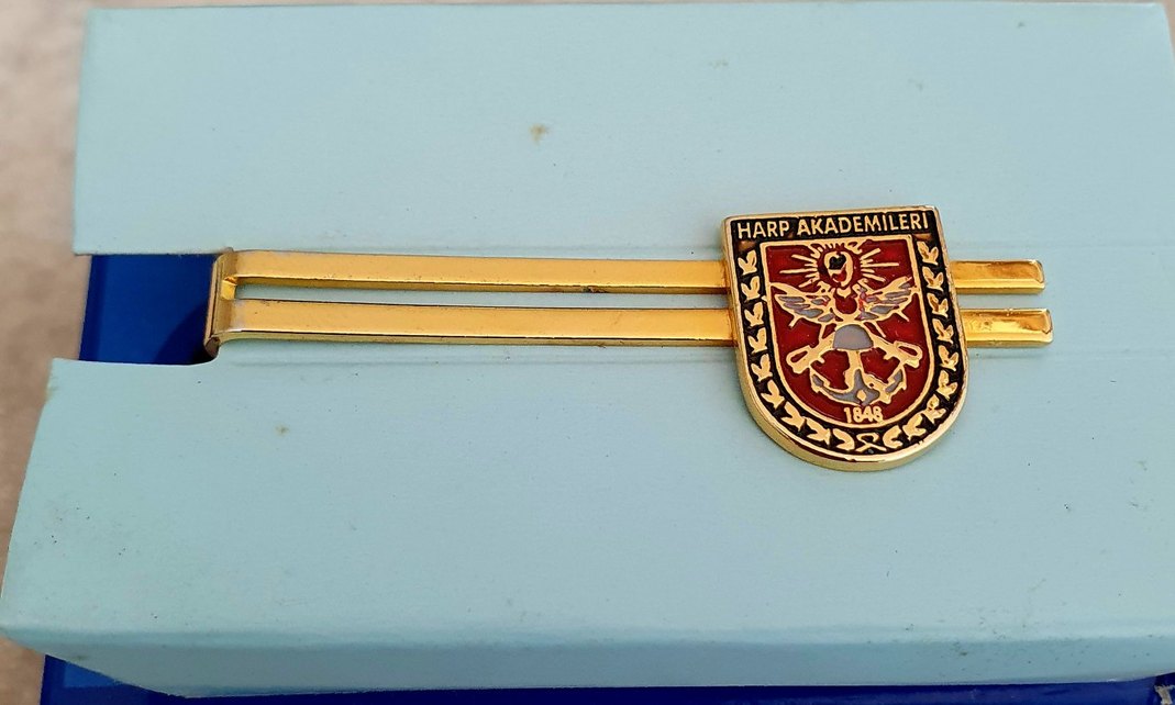 Harp Akademileri Altın Renk Paslanmaz Çelik Kravat İğnesi - Görsel 2