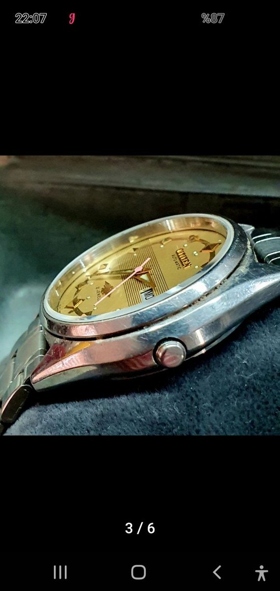 Klasik Citizen 21 Jewels Otomatik 38mm Erkek Saati - Görsel 3