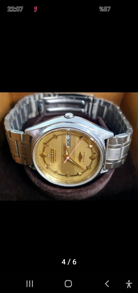 Klasik Citizen 21 Jewels Otomatik 38mm Erkek Saati - Görsel 4