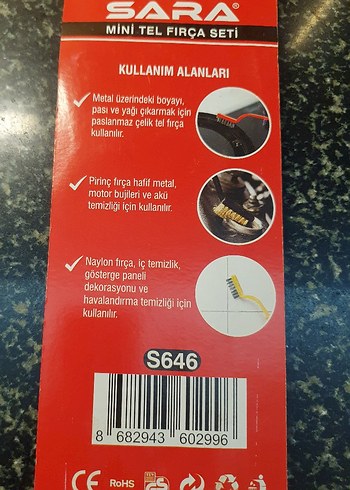 Renkli Tel Fırça Seti 3'lü - Görsel 2