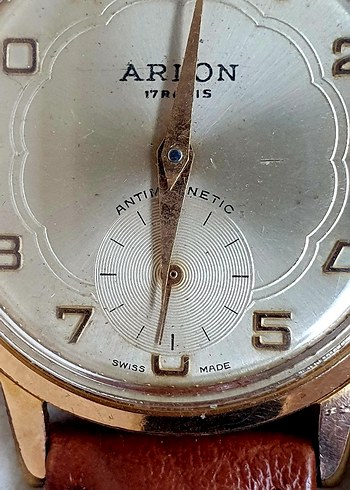 Arlon 17 Rubis 34mm Kurmalı Erkek Kol Saati - Görsel 6
