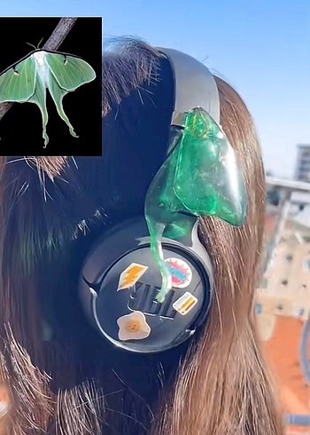 Ay Kelebeği Kulaklık Charmı - Görsel 2