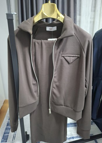 Uzun Kollu Kemerli Kadın Takim esoryman - Görsel 4