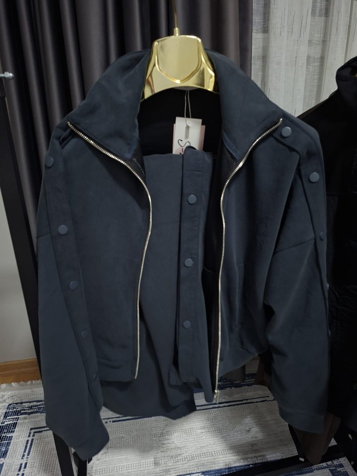 Uzun Kollu Kemerli Kadın Takim esoryman - Görsel 5