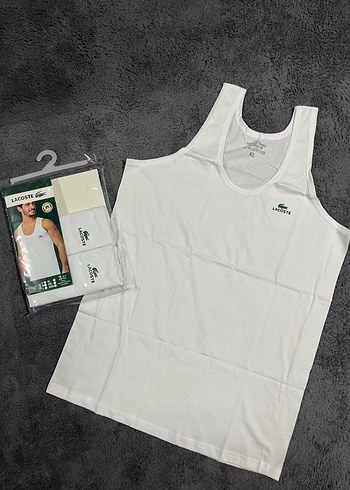 Lacoste Beyaz Erkek Regular Fit Atlet