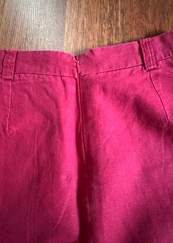 Astarlı Keten Mini Etek / S Beden - Görsel 3