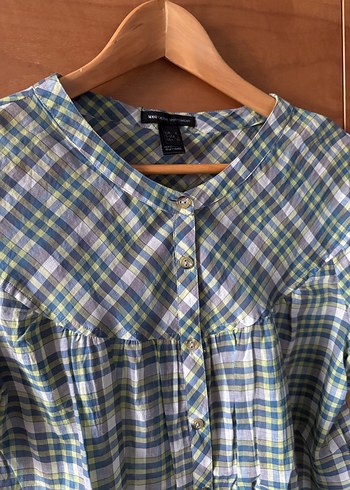 MNG Casual Kareli Kısa Kollu Gömlek - Görsel 5