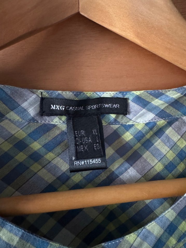 MNG Casual Kareli Kısa Kollu Gömlek - Görsel 3