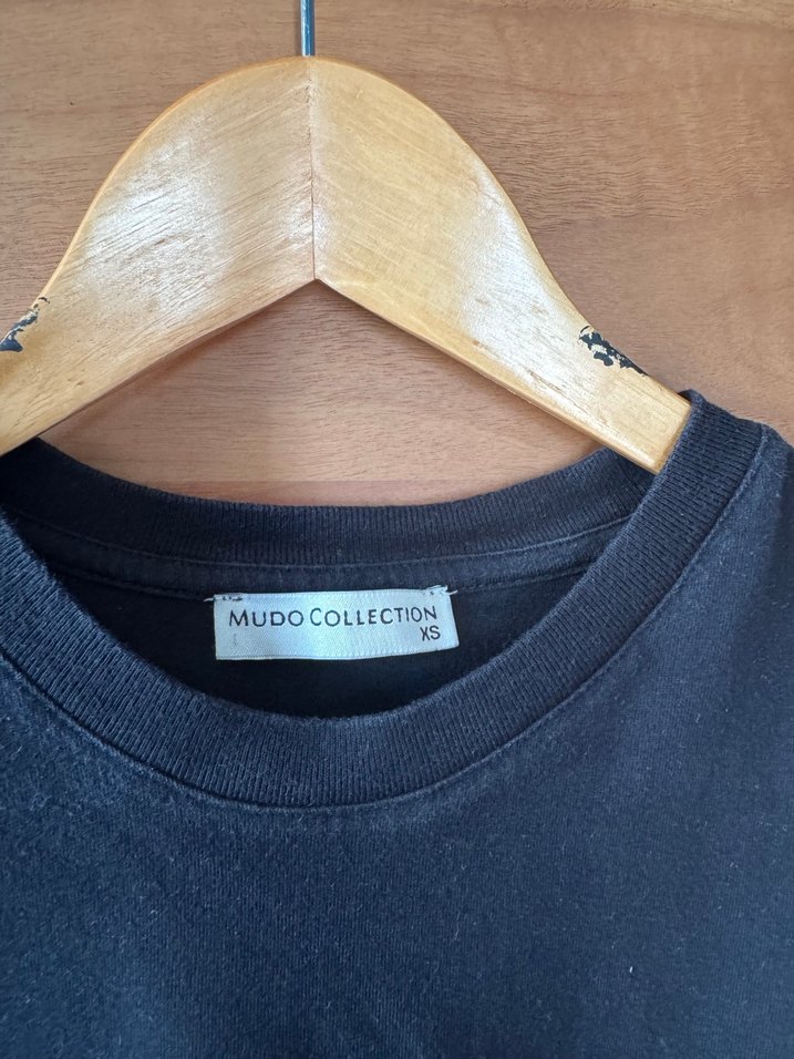 Mudo Collection Penye XS siyah elbise - Görsel 4