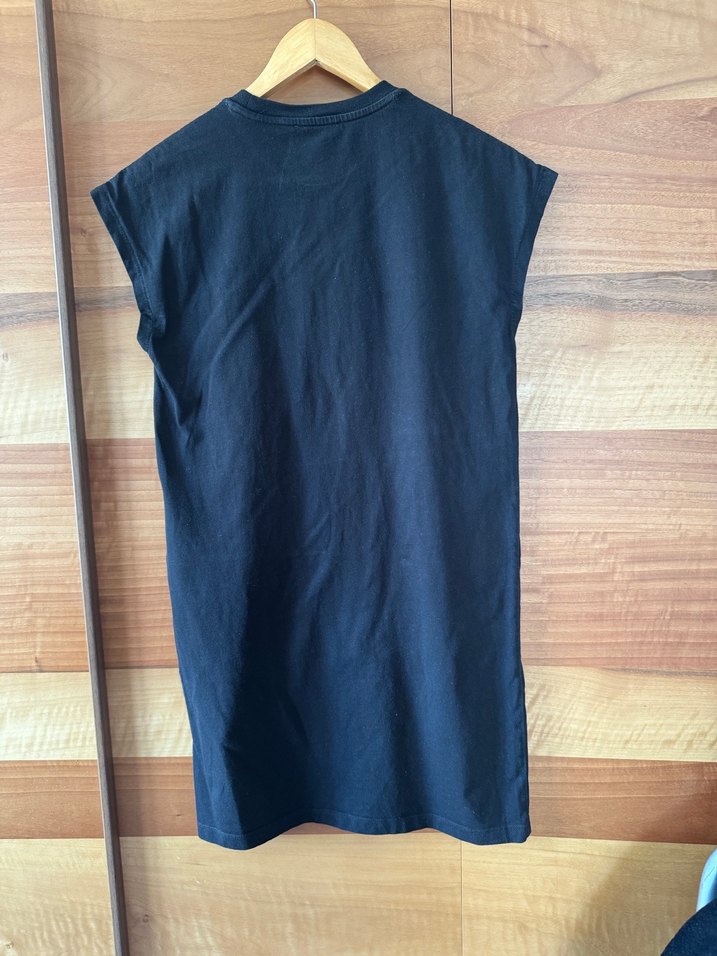 Mudo Collection Penye XS siyah elbise - Görsel 2