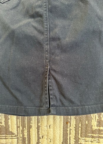 Yüksek Bek Lacivert mini kot etek / S - Görsel 3