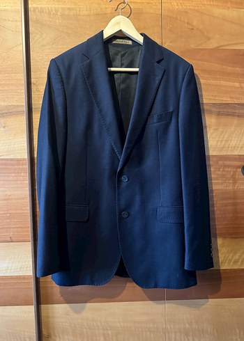 Abdullah Kiğılı lacivert damatlık  3lü takım / 50 beden - Görsel 9