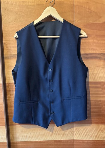 Abdullah Kiğılı lacivert damatlık  3lü takım / 50 beden - Görsel 4