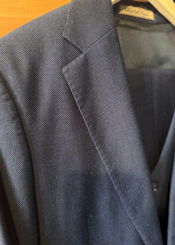 Abdullah Kiğılı lacivert damatlık  3lü takım / 50 beden - Görsel 3