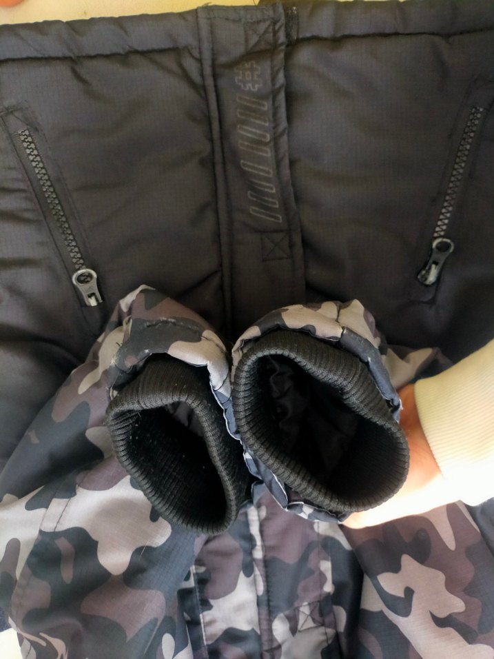 Erkek Çocuk Kamuflaj Desenli Fermuarlı Mont - Görsel 4