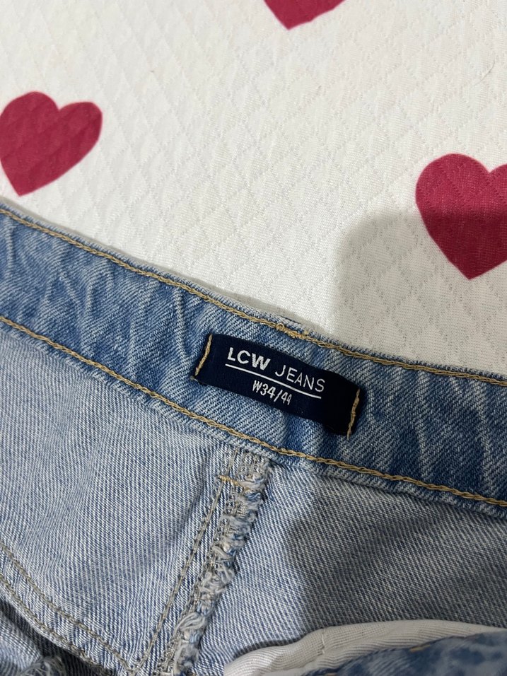 Işıltılı Mavi Kadın Mini Denim Şort - Görsel 2