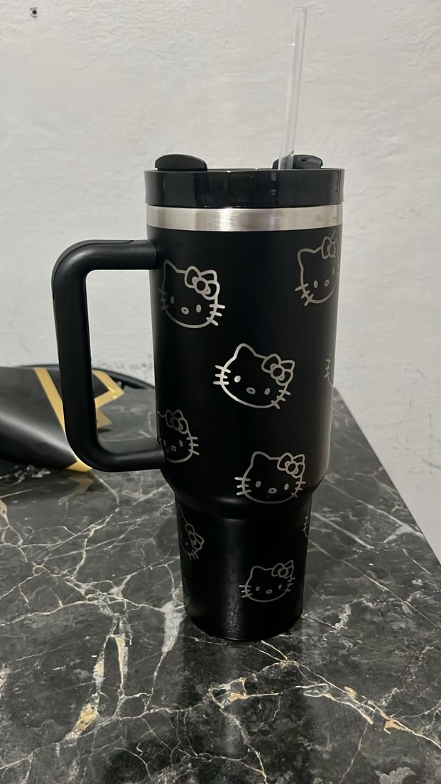 Siyah Hello Kitty Desenli Stanley - Görsel 3