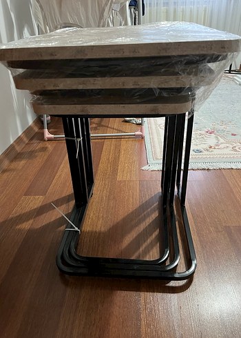 Bej Gri Modern Masa Örtüsü - Görsel 2