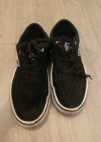 USPA Siyah Kadın Spor Ayakkabı - Görsel 2