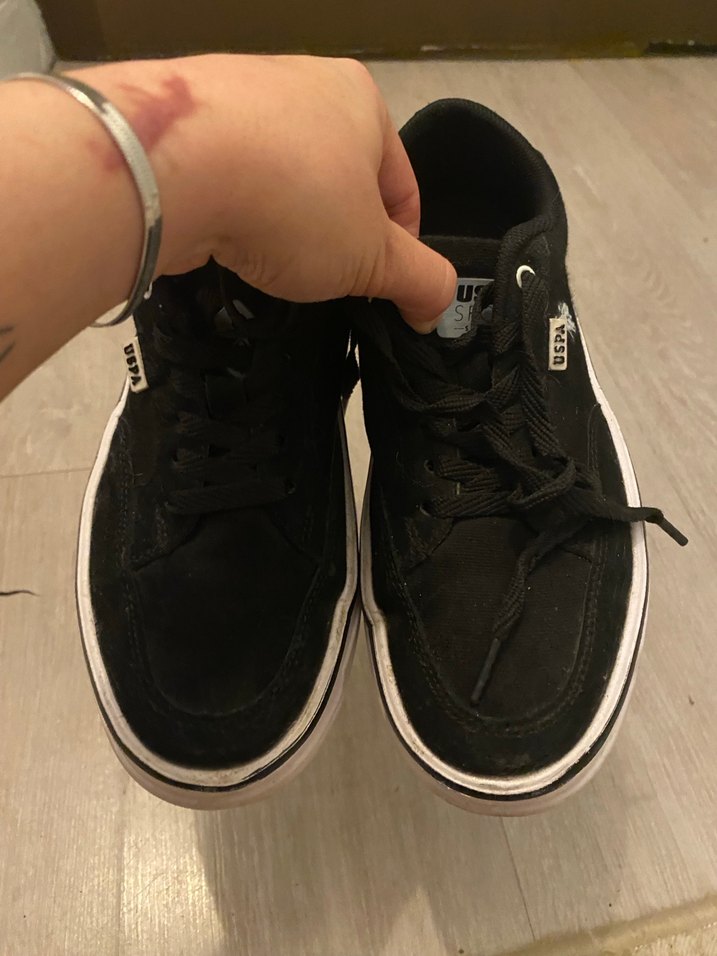 USPA Siyah Kadın Spor Ayakkabı - Görsel 4