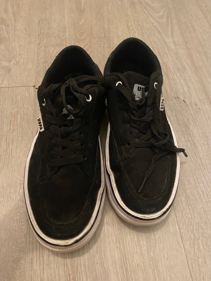 USPA Siyah Kadın Spor Ayakkabı - Görsel 2