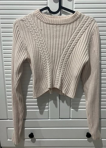 Bej Örme Kadın Triko Kazak ve triko etek - Görsel 2