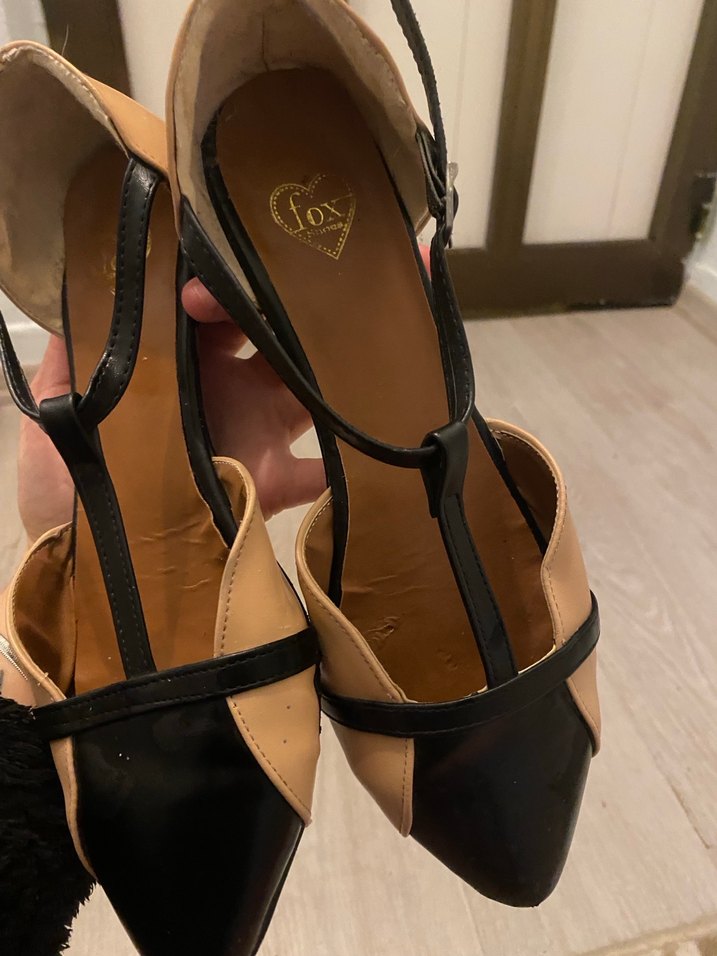 Bej Rugan Stiletto Kadın babet - Görsel 4