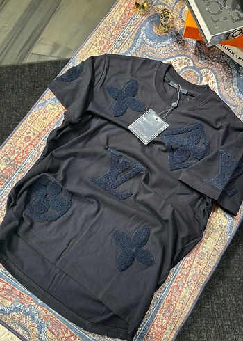 Louis Vuitton Siyah Nakışlı Erkek Tişört - Görsel 2