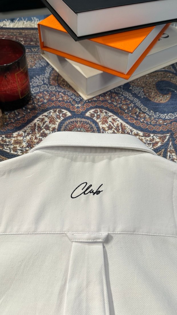 Erkek Beyaz Beymen Pamuklu Uzun Kollu Gömlek - Görsel 5