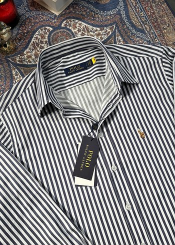 Çizgili Regular Fit Erkek Gömlek Polo - Görsel 4