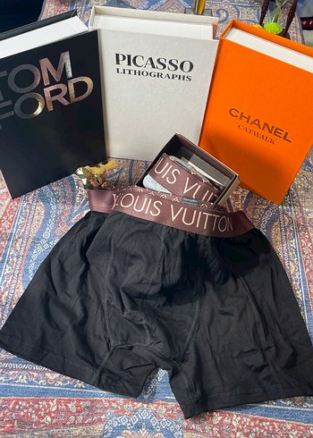 Kahverengi Baskılı Erkek Boxer, Mini ve Sıkı Kesim - Görsel 3