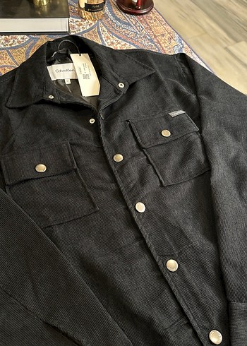 Düğmeli Siyah Calvin Klein Erkek Gömlek - Görsel 2