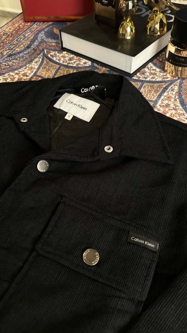 Düğmeli Siyah Calvin Klein Erkek Gömlek - Görsel 3