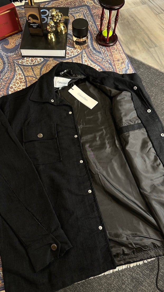 Düğmeli Siyah Calvin Klein Erkek Gömlek - Görsel 4