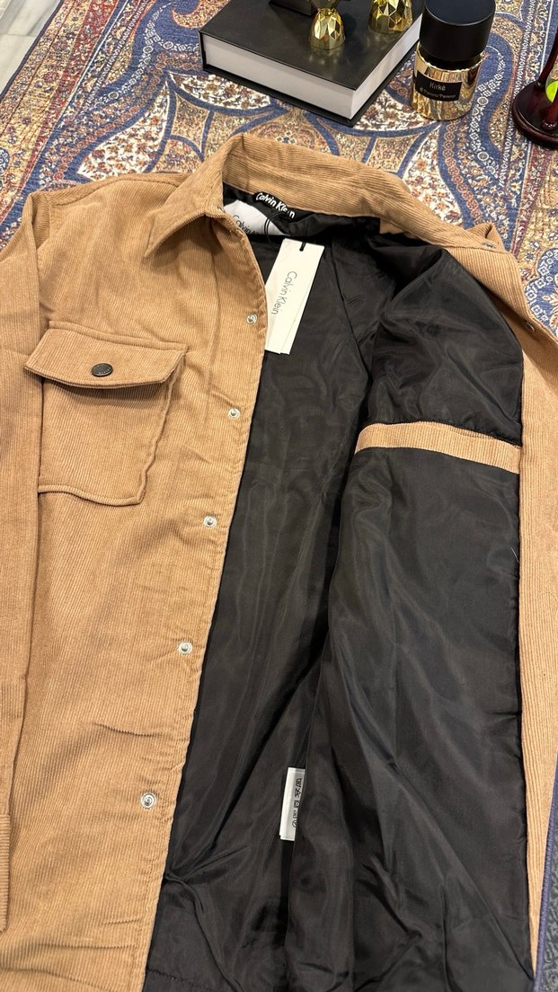 Düğmeli Kahverengi Calvin Klein Erkek Ceket - Görsel 4