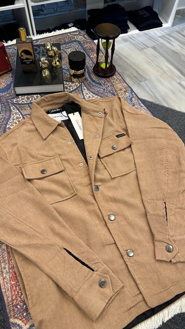 Düğmeli Kahverengi Calvin Klein Erkek Ceket - Görsel 2