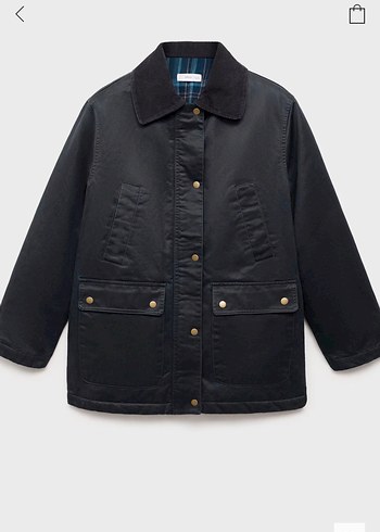 Mango mumlu görünümlü  parka - Görsel 5