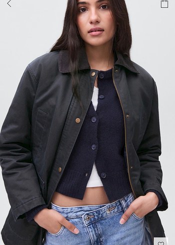 Mango mumlu görünümlü  parka - Görsel 3