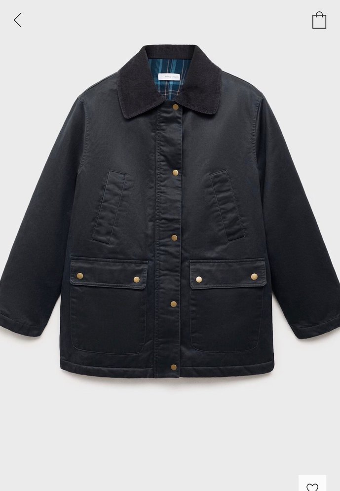 Mango mumlu görünümlü  parka - Görsel 5