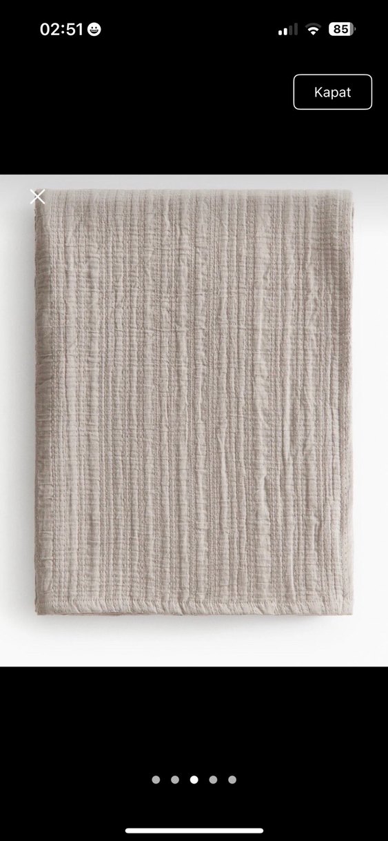 H&M muslin yatak örtüsü - Görsel 3