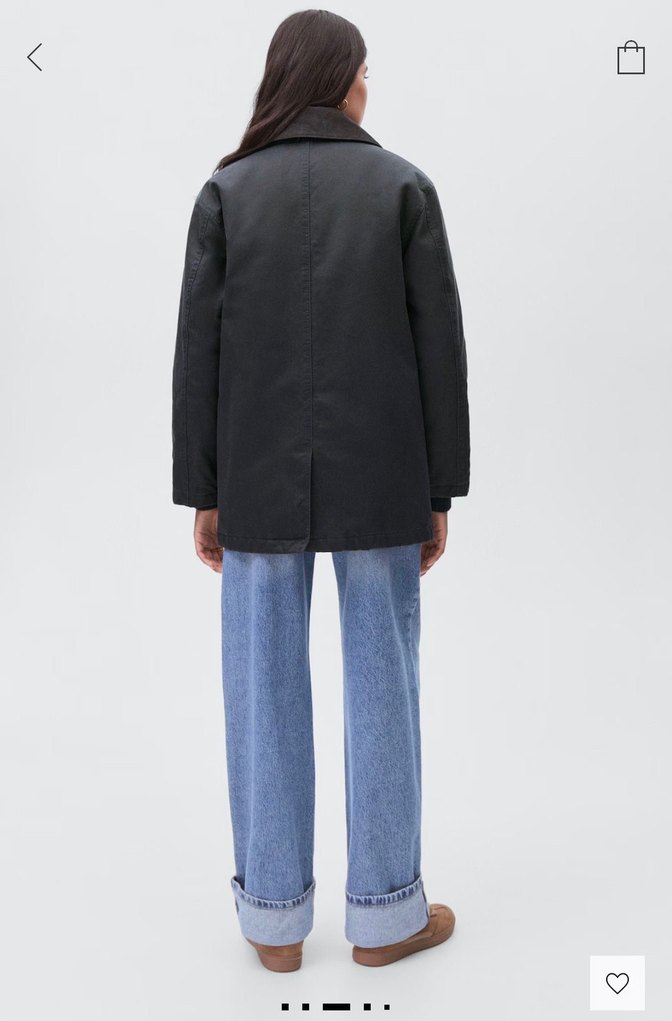 Mango mumlu  görünümlü parka - Görsel 2