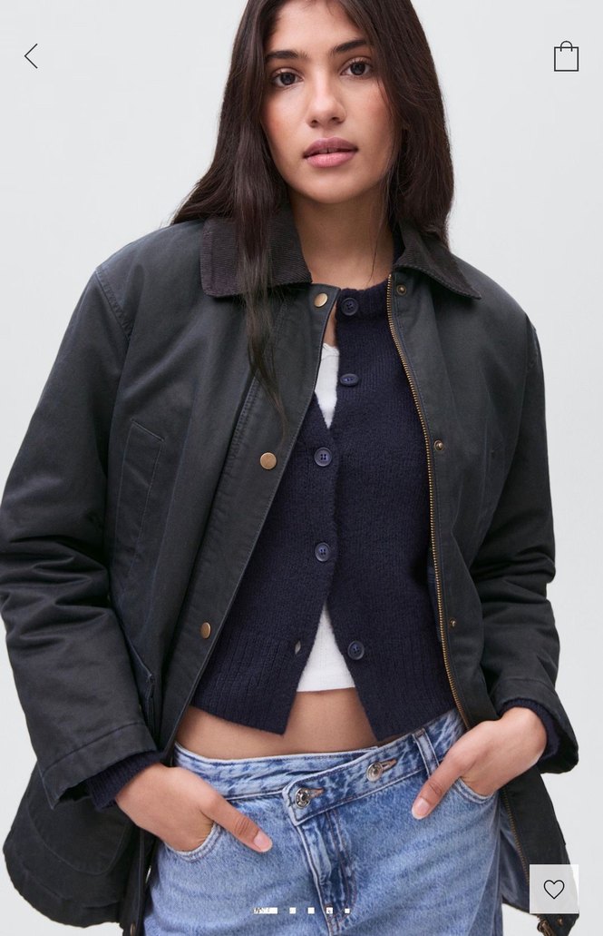 Mango mumlu  görünümlü parka - Görsel 3