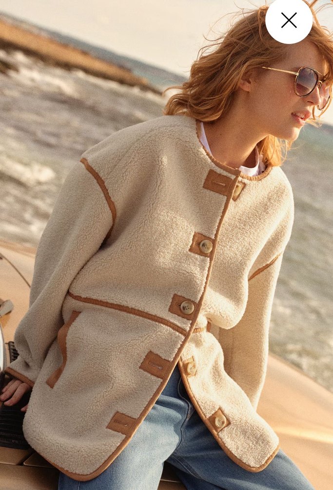 H&M pelüş ceket - Görsel 2