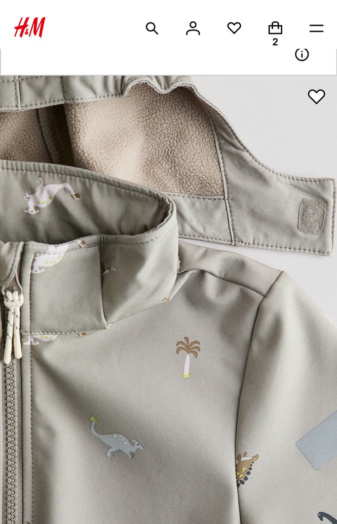 H&M suya dayanıklı softshell ceket - Görsel 4