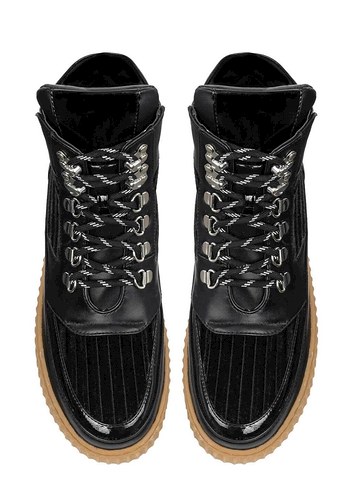 Tesir kadife detaylı bağcıklı bot - Görsel 3