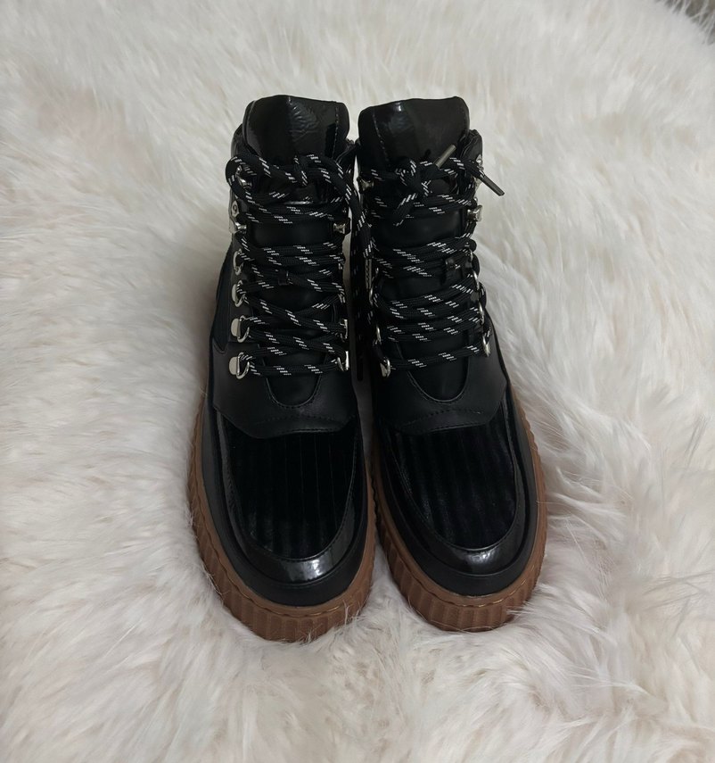 Tesir kadife detaylı bağcıklı bot - Görsel 5