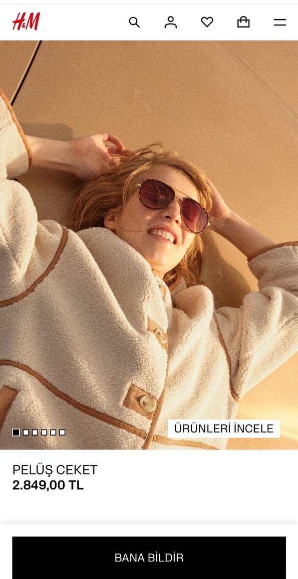 H&M pelüş ceket - Görsel 2