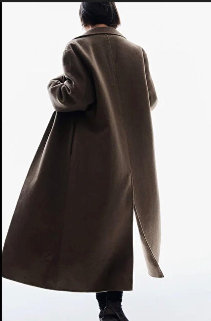 H&M El yapımı yün kaban - Görsel 3