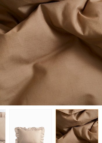 H&M Farbalalı tek kişilik nevresim takımı - Görsel 3